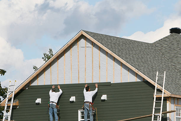 Professional Siding Contractor technician working in South Heights, PA
